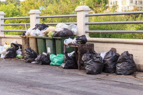 Clean and organized Alperton garden with professional waste removal